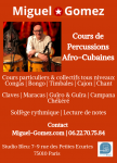 Cours de percussions afro-cubaines / miguel gomez 1