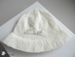 Chapeau bb, tricoté main, layette en laine bebe fait main