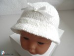 Chapeau bb, tricoté main, layette en laine bebe fait main 2