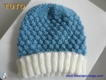 Tuto bonnet et chaussons lac-ecru, tutoriel en pdf, tricot bb 2