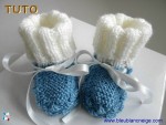 Tuto bonnet et chaussons lac-ecru, tutoriel en pdf, tricot bb 3