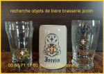 Verre,chope,sousbock,cendrier,publicitaire biere brasserie jorcin 1