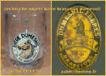 Verre,chope, sous bock, cendrier,publicitaire brasserie dumesnil