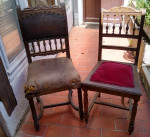 Anciennes chaises à rénover