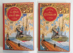 Lot de 8 Livres Jules Verne en excellent état.
