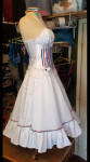 Robe de French Cancan bleu blanc rouge Made in France 2