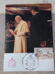 Très belle ancienne carte postale du pape Jean-Paul II 1