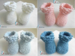 Chaussons à revers Astrakan faits main 4
