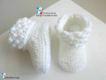 Chaussons à revers Astrakan faits main 3