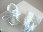 Chaussons à crans coloris blanc lait 2