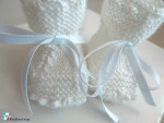 Chaussons à crans coloris blanc lait 3