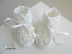 Duo bonnet chaussons Garçon ou Mixte coloris lait calinou 3