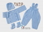 Tutoriel FACILE tricot bébé modèle layette bb à tricoter 2