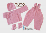Tutoriel FACILE tricot bébé modèle layette bb à tricoter 3