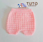 Tuto patron en pdf Brassière bloomer chaussons à tricoter 4