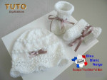 Modèle tricot bébé ensemble à tricoter patron pdf 4