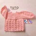 Tuto patron à tricoter brassière béguin et pantalon avec pieds 2