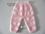 Patron tuto modèle layette à tricoter laine bébé ensemble bb 4