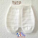 Patron à tricoter Gilet, bloomer et bonnet tuto tricot bb 3