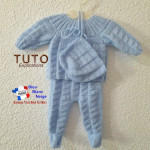 Tuto modèle layette brassière, pantalon tricot bb à tricoter 2
