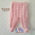 Tuto modèle layette brassière, pantalon tricot bb à tricoter 4
