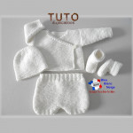 Ensemble Prema à naissance patron à tricoter layette bb 2