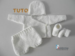 Ensemble Prema à naissance patron à tricoter layette bb 4
