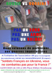 Manif: Soldats Français en Ukraine, n'allez pas y mourir !