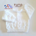 Patron layette Pull, béguin à tricoter 2