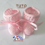 Layette à tricoter Robe, bandeau, chaussons tuto 4