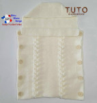 Nid d'ange patron tricot bébé à tricoter tuto