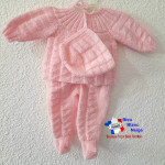 Pack cadeau de naissance tricot bébé Fille 3