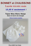 Bonnet chaussons tricot bébé blanc fille Bonnet chaussons tricot bébé blanc fille