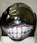 Casques motos à l'aérographe 4