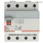 Interrupteur differentiel tetra LEGRAND 40A 400V 30mA pas cher 2