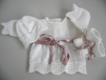 Trousseau brassière bébé tricot laine 2