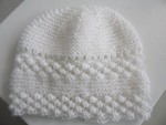 Ensemble bonnet chaussons tricot laine fait main 2