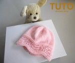 Explication TUTO bonnet chaussons layette bébé 2