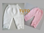 TUTO pantalon bébé tricot laine fait main