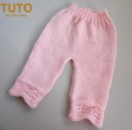 TUTO pantalon bébé tricot laine fait main 3