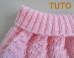 Explication TUTO jupe et ballerines tricot bébé fait main 3