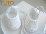 TUTO explications chaussons ballerines bébé tricoté main 2