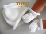 TUTORIEL chaussons bleu à pompons bébé tricot laine 2