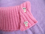 Nid d'ange mauve tricot bébé 3