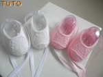 Tuto ballerines chaussons bébé à ruban