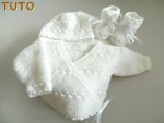 Tuto trousseau tricot laine croisé blancs