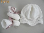 Tuto bonnet et chaussons motif vague 1