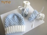 Tuto tricot bébé trousseau BLEU AZUR 3