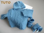 Tuto tricot bébé trousseau BLEU calinou