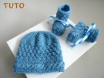 Tuto tricot bébé Bonnet et chaussons 1